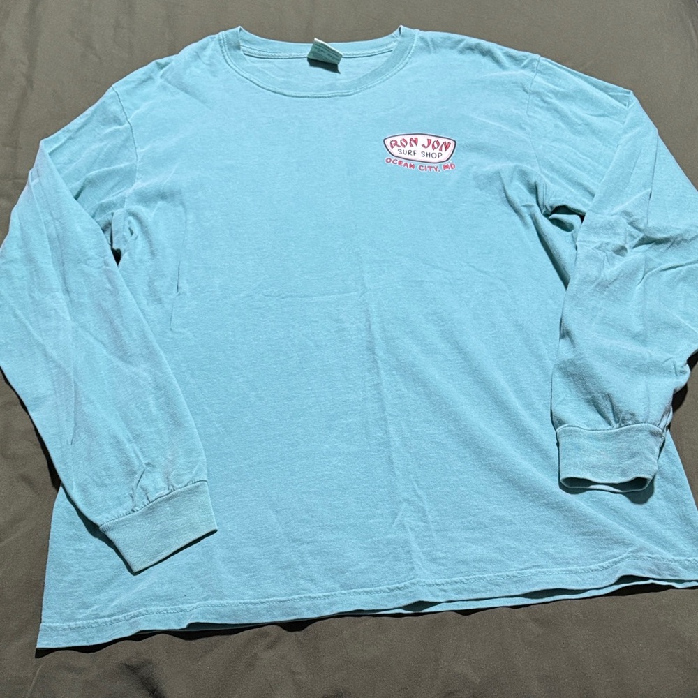 Ron Jon Ocean Teal Long Sleeve Tee